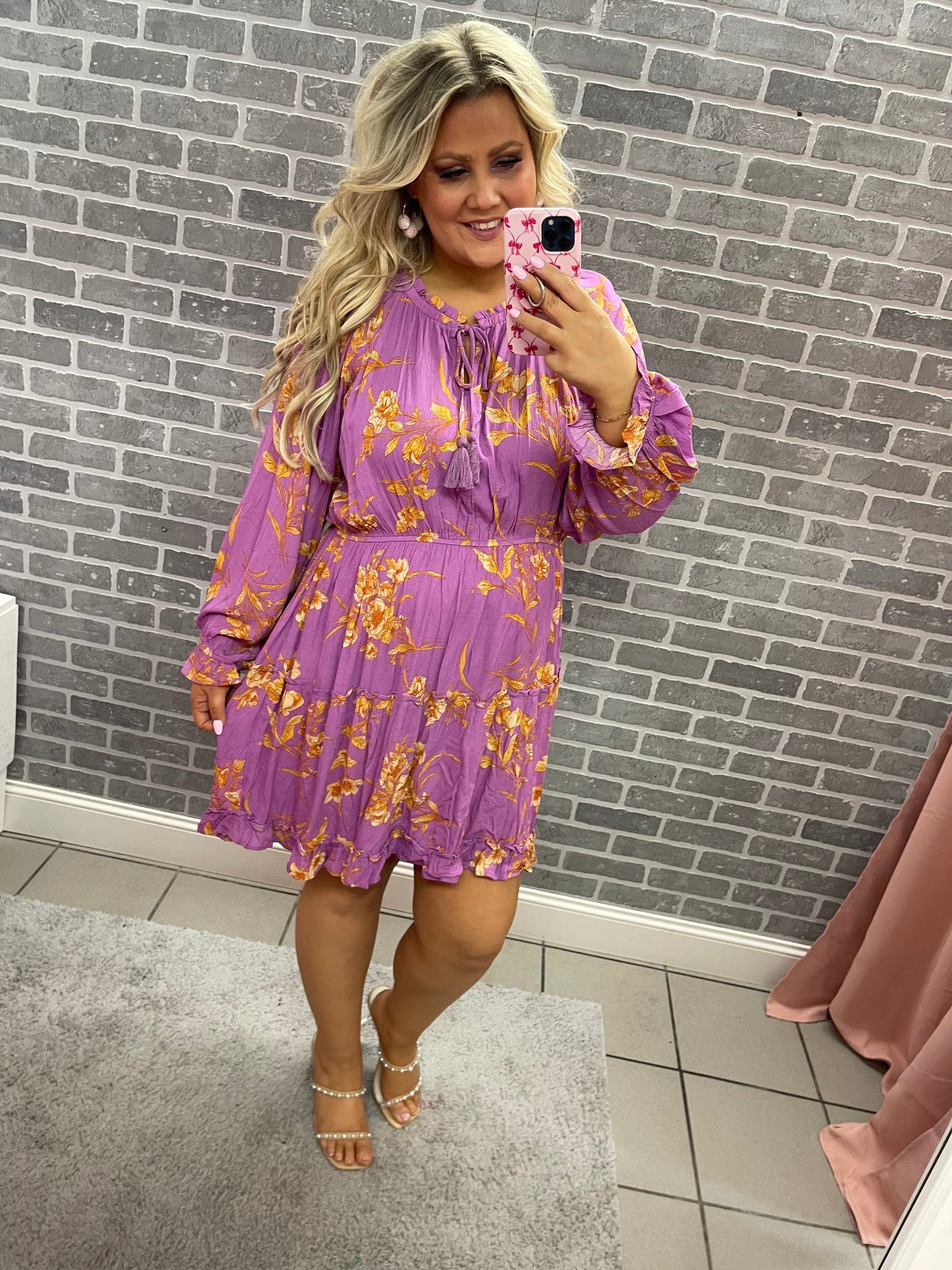 Purple Floral Dress