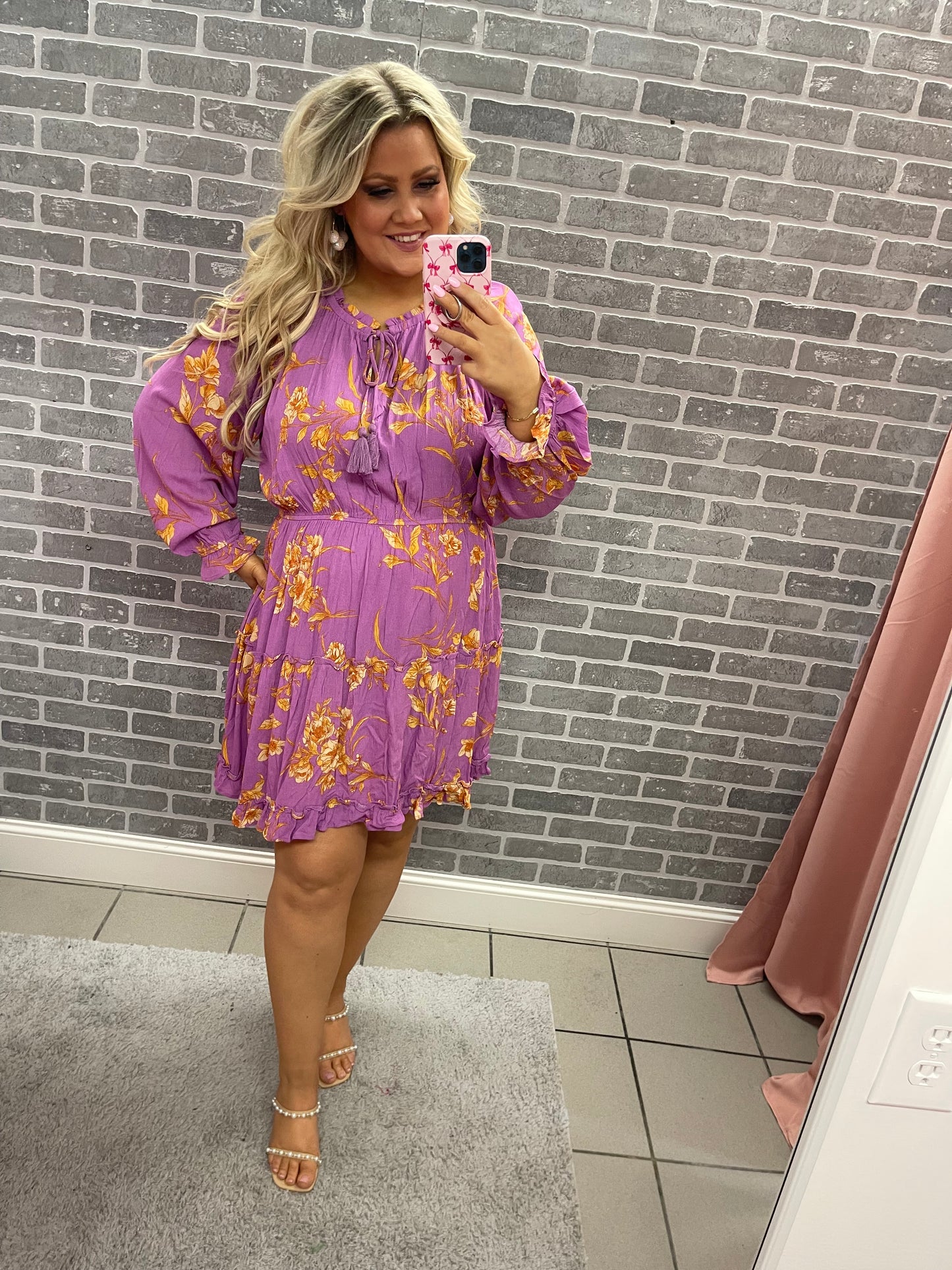 Purple Floral Dress