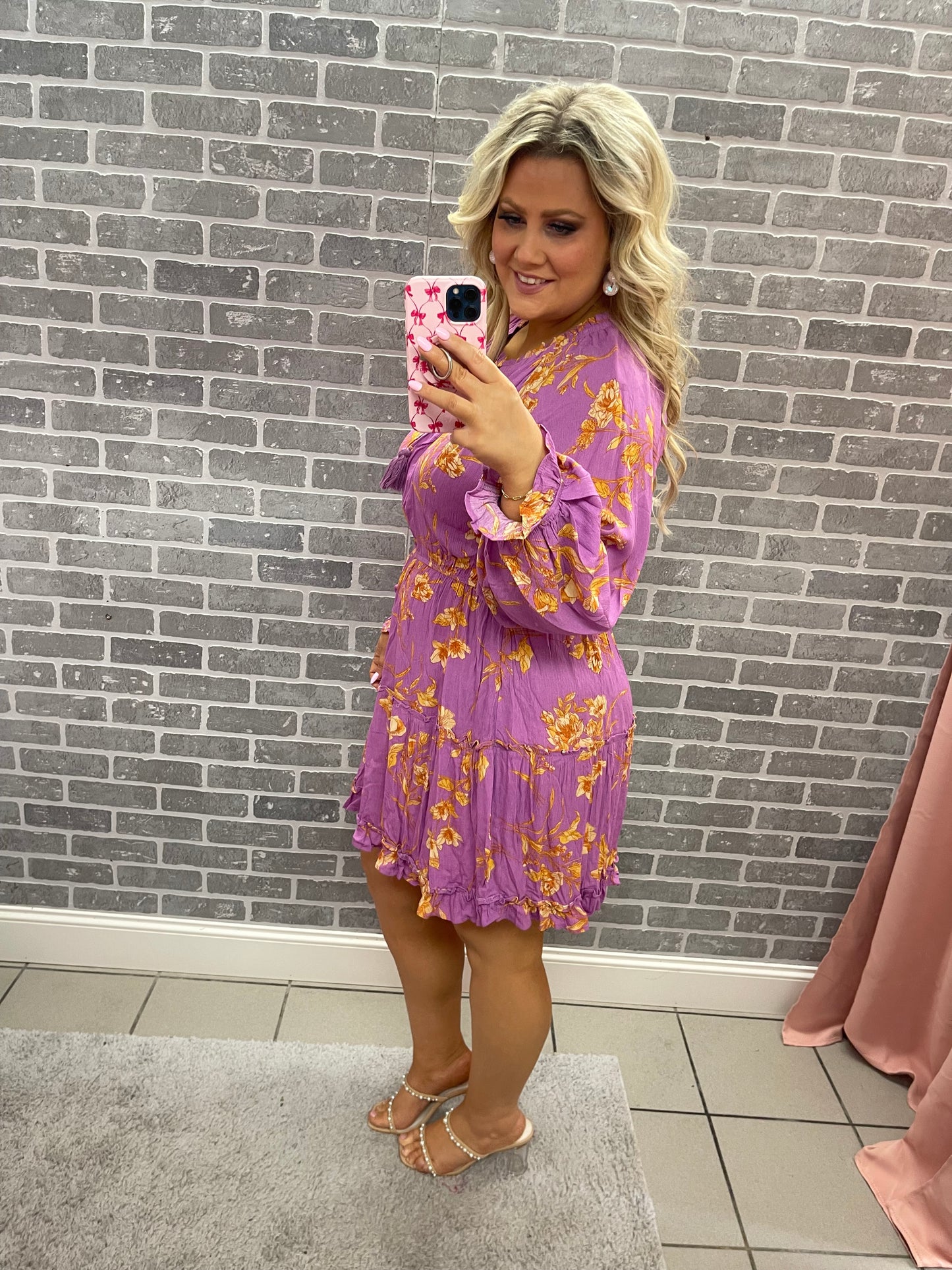 Purple Floral Dress