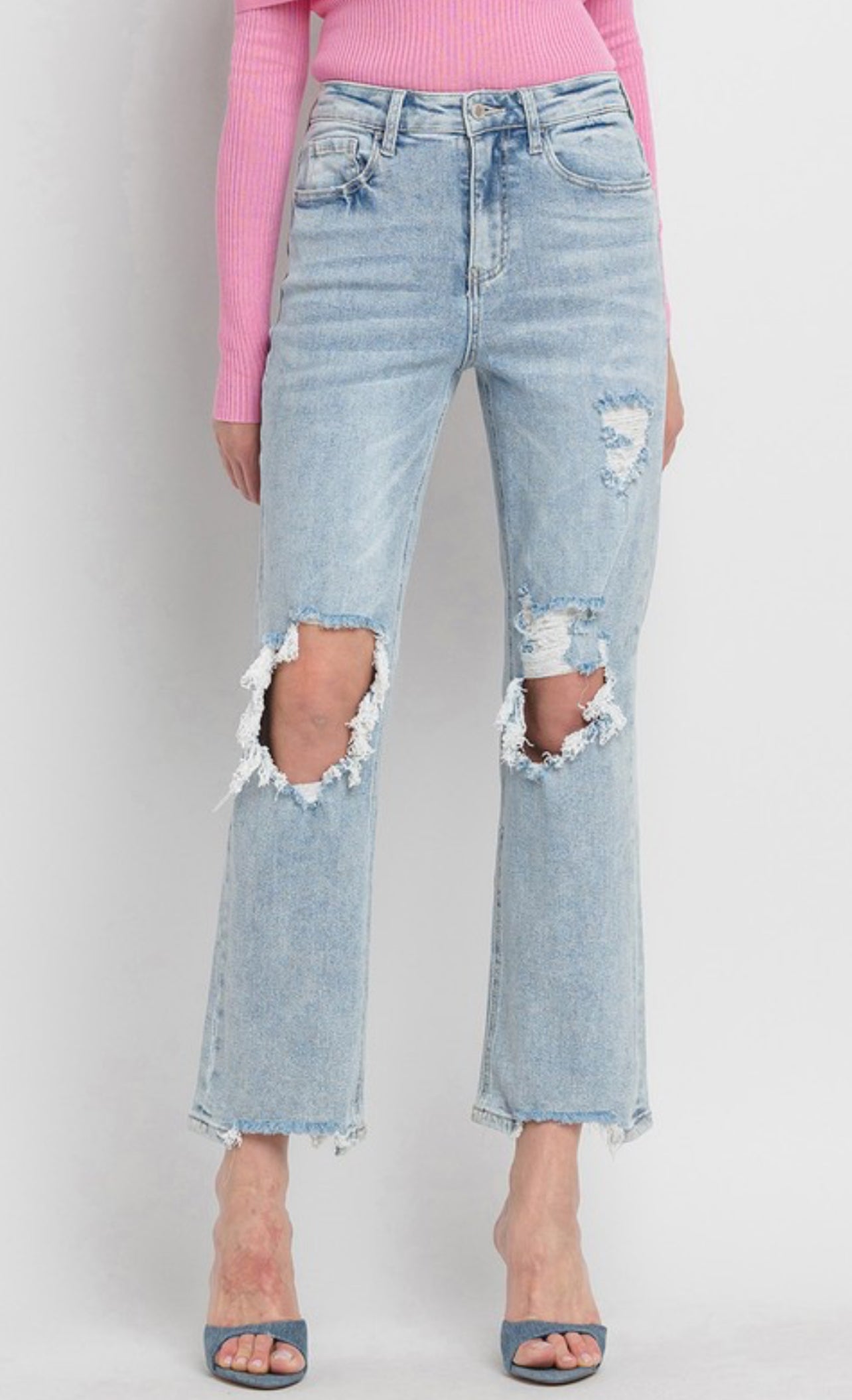 90’s Vervet Distressed Dad Jeans