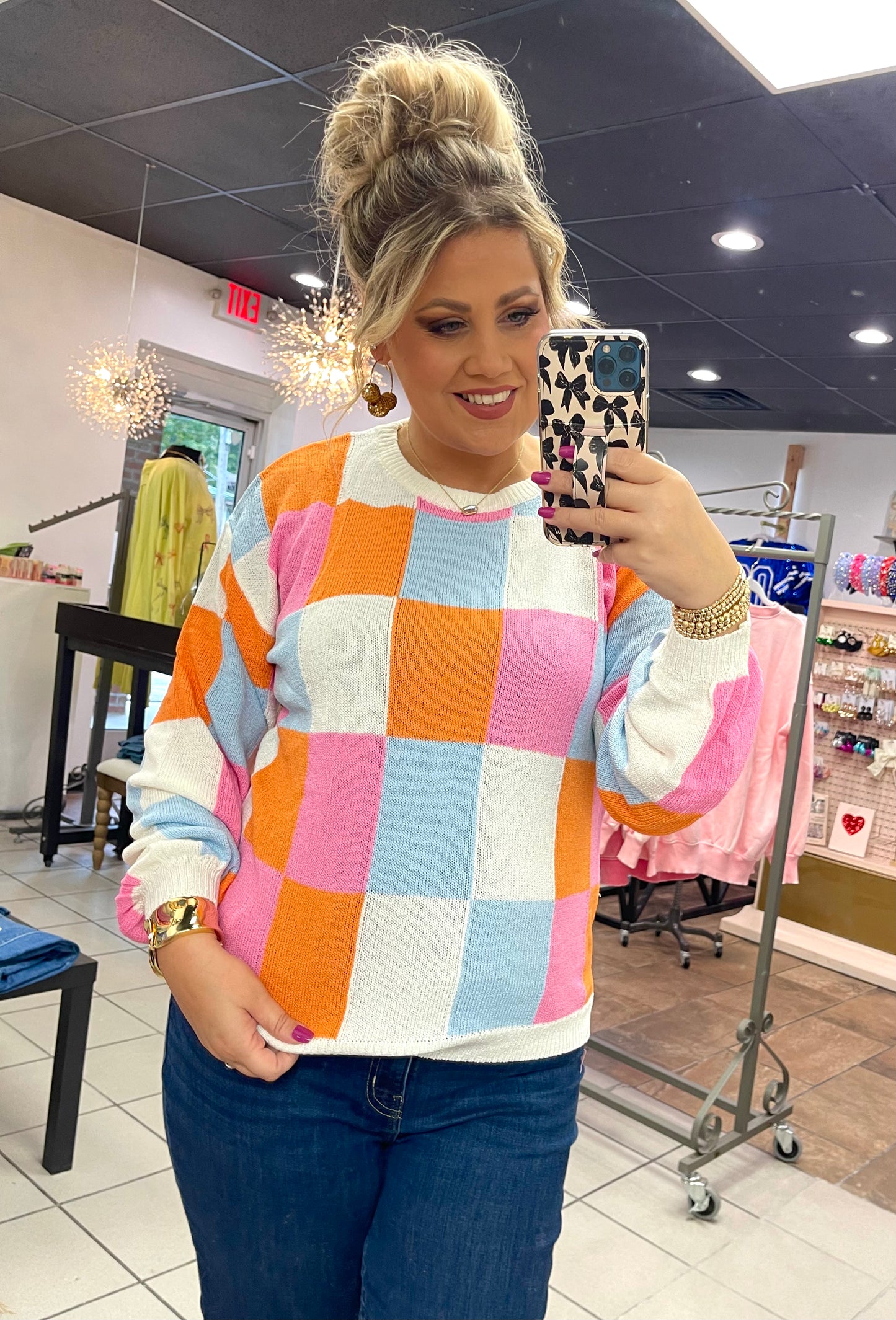 Checkered Sweater