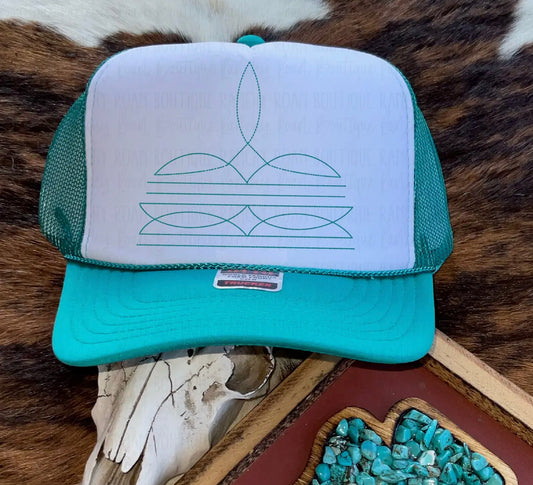 Teal Trucker Hat