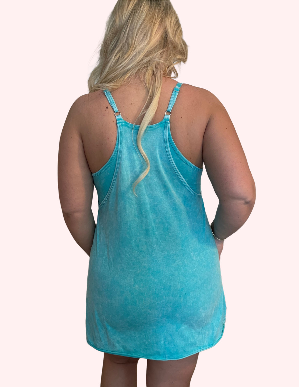 Turquoise Athletic Mini Dress