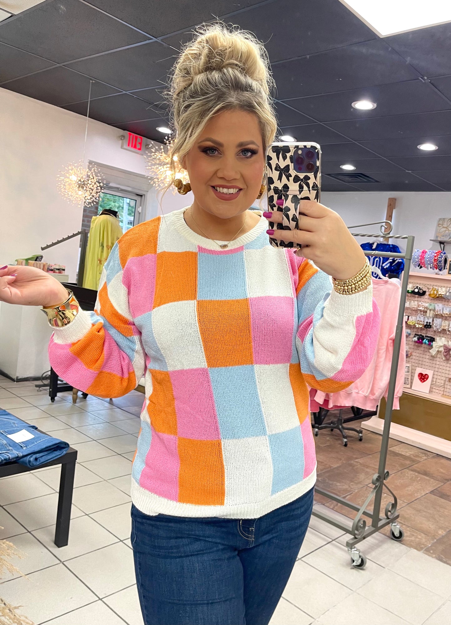 Checkered Sweater