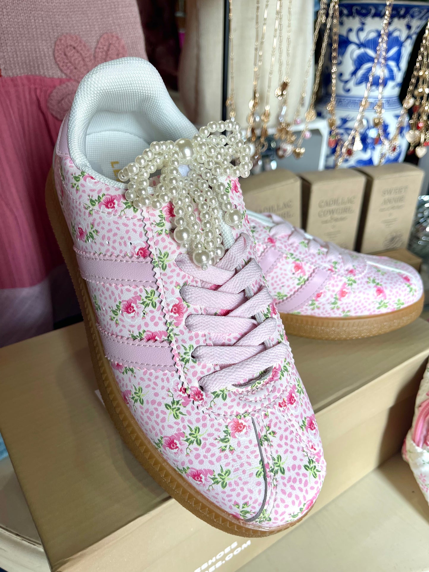 Floral Coquette Sneakers