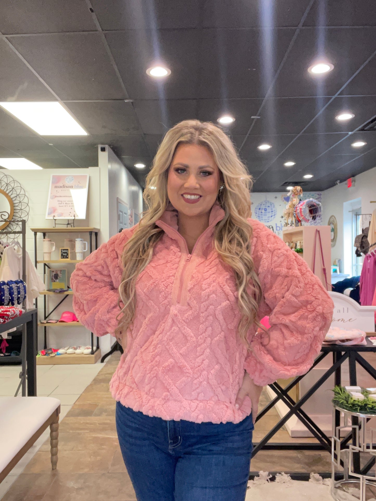 Blush Fleece Pullover