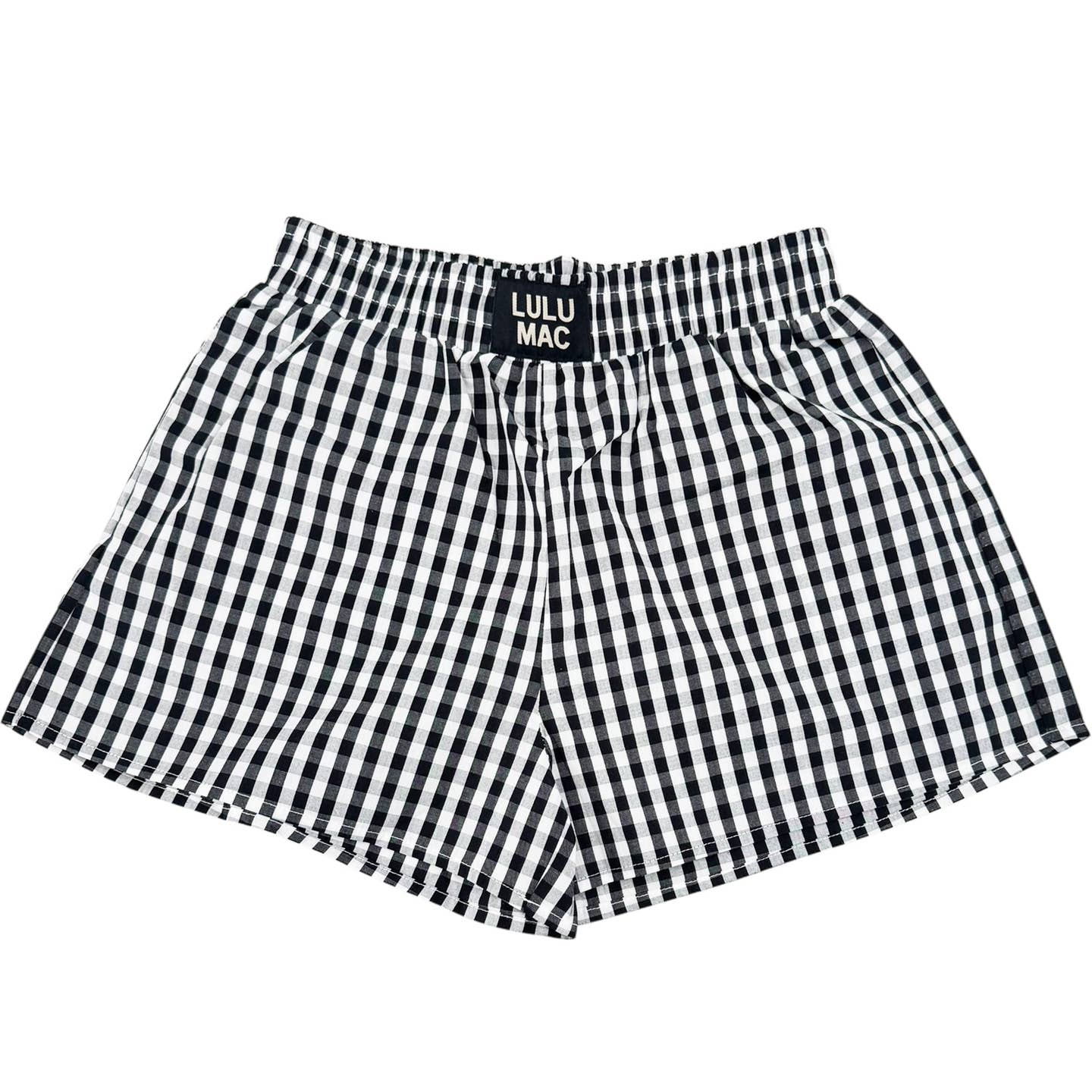 LULU MAC Black Boxer Shorts
