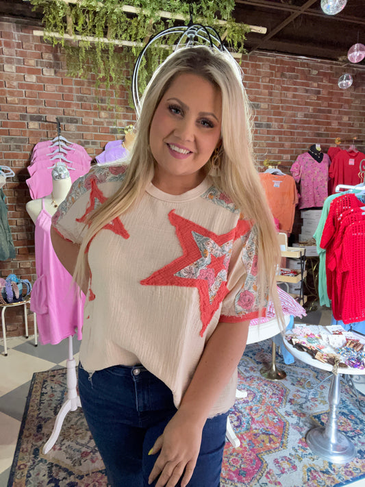 Star Patchwork Top